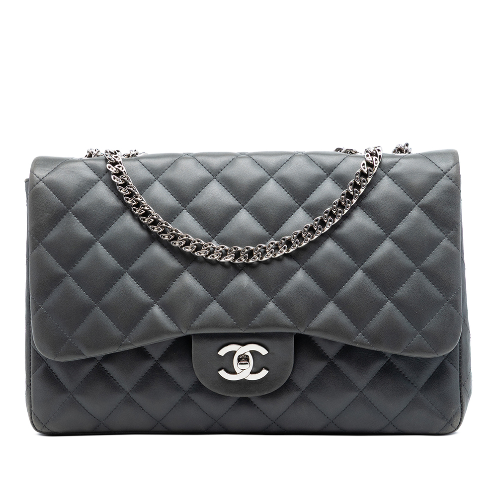 Pre-Loved Chanel Jumbo Classic Lambskin Bijoux Chain Single Flap